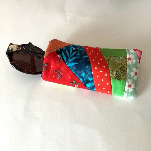 Handmade Curling Iron Holder Makeup / Cosmetic Bag 2 Scrunchies Sunglass Case - Picture 4 of 8